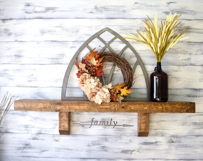 Fireplace Mantel, Mantel Shelf, Distressed Wood, Rustic Home Decor, Corbel Shelf, Wall Shelf, Wood Shelf, Mantle