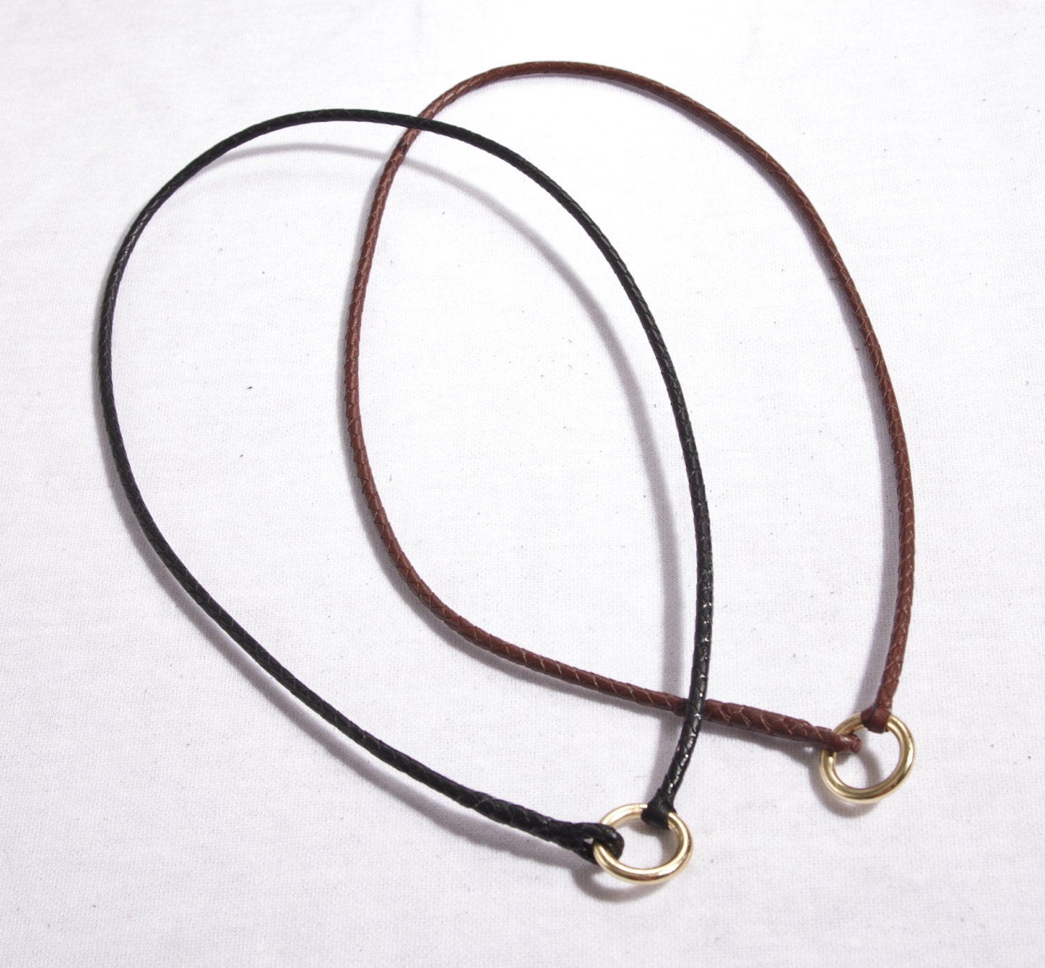 Custom Kangaroo Leather Dog Tag Collar Custom made just for