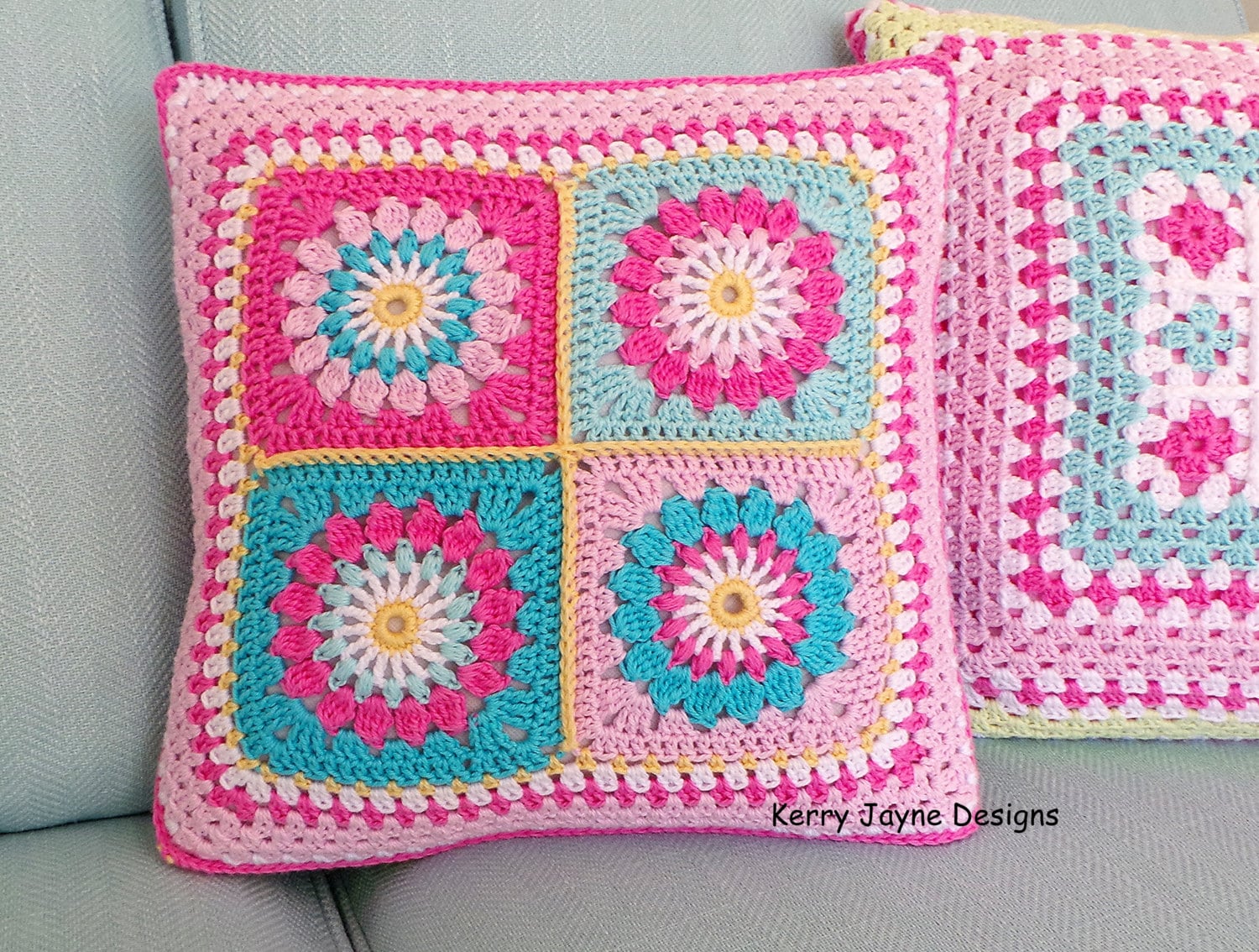 CROCHET PILLOW PATTERN Reversible pillow pattern Crochet
