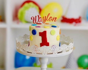 Name Cake Topper, smash cake topper, cake topper