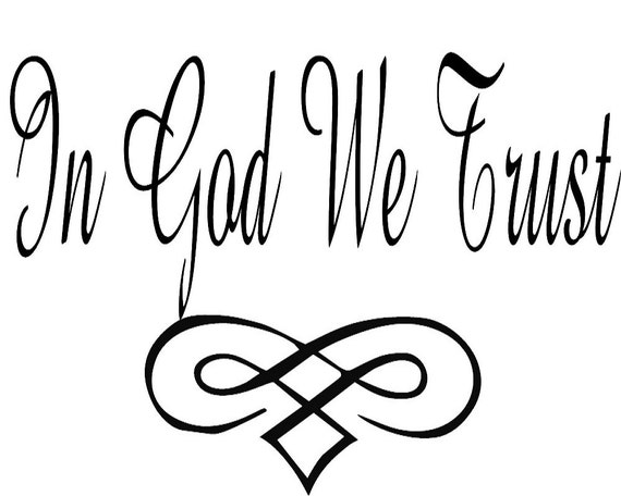 In God We Trust Vinyl wall decal