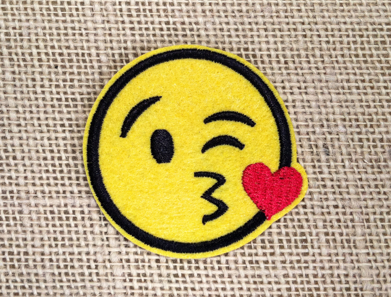 Smiley Face Emoji Patches Iron On Patch by RainbowEffectsTieDye