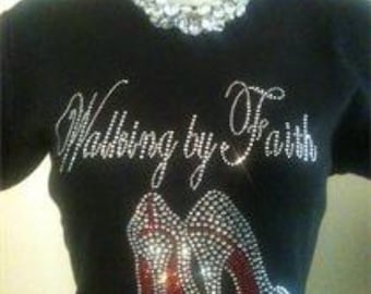 walking by faith t shirt