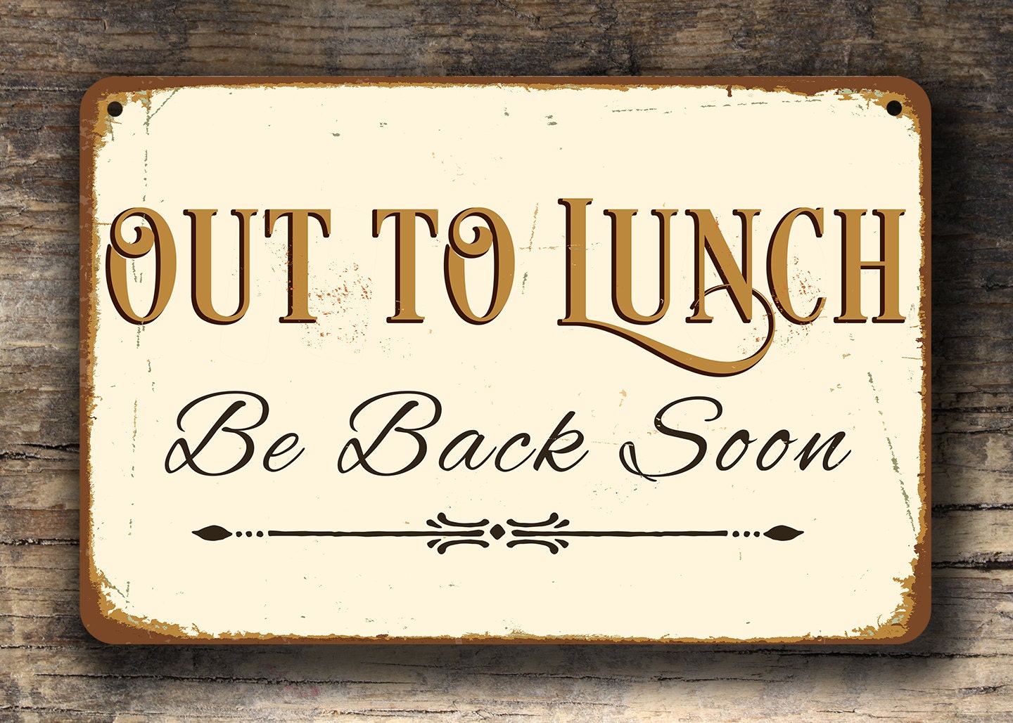 OUT TO LUNCH Sign Out to lunch signs Business Sign Shop