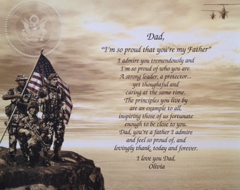 Army Gift Personalized Print A Soldier's Prayer