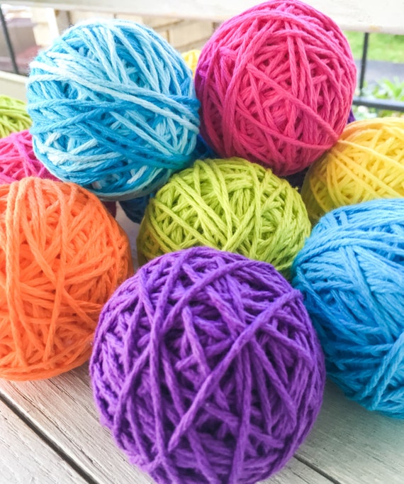 Items similar to Decorative yarn balls Vase filler Summer decor Bowl