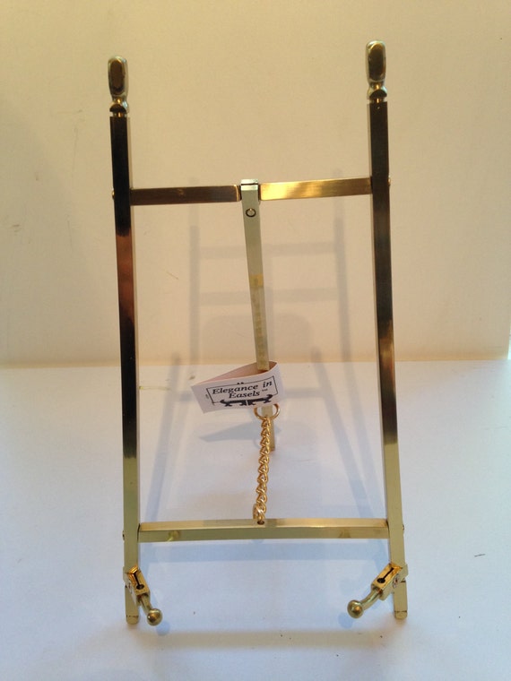 Brass Easel Picture Holder Display Stand Mirror by ElegantCello