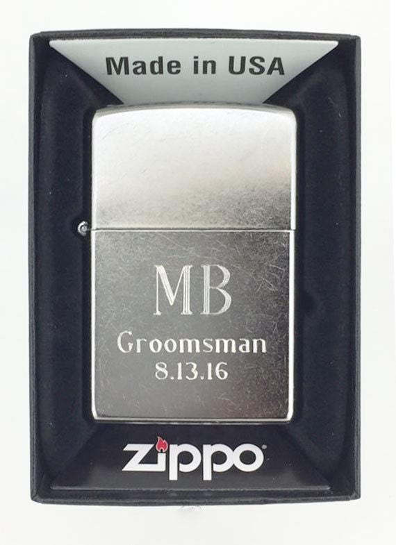 Personalized Zippo Lighter Custom Engraved Street Chrome