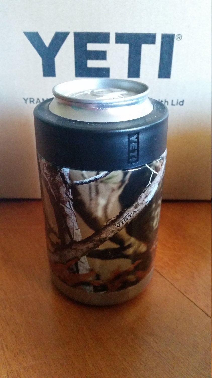 Yeti Koozie Dipped in Camo Vista Print by SkinsandSkulls on Etsy