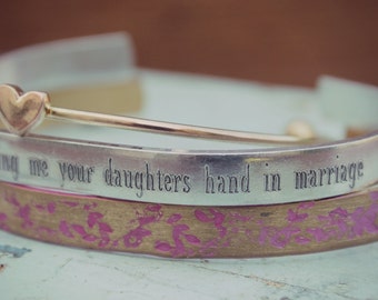 Thank You For Allowing Me Your Daughters Hand In Marriage, Mother In Law Wedding Gift, Gift for Mother of the Bride, Gift from Son In Law