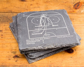 Capitals Greatest Plays - Slate Coasters (Set of 4)