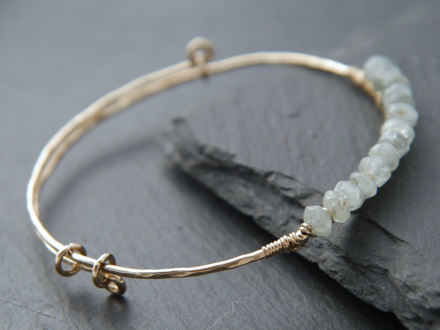 Thin 14k gold bangle bracelets on sale