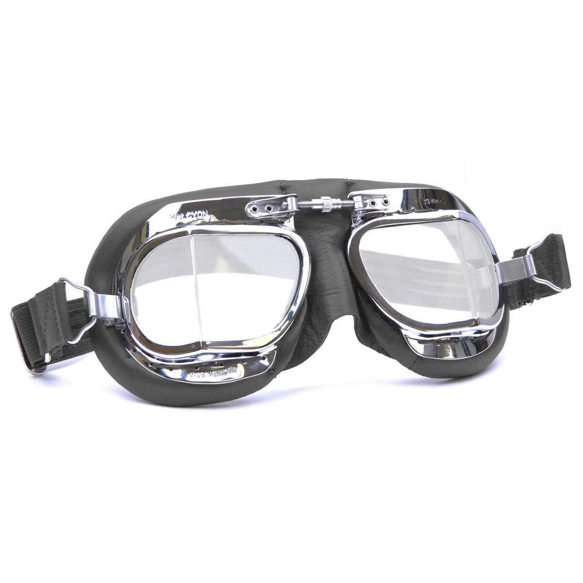 Halcyon Mark 49 Classic Goggles / Black Leather Facemask