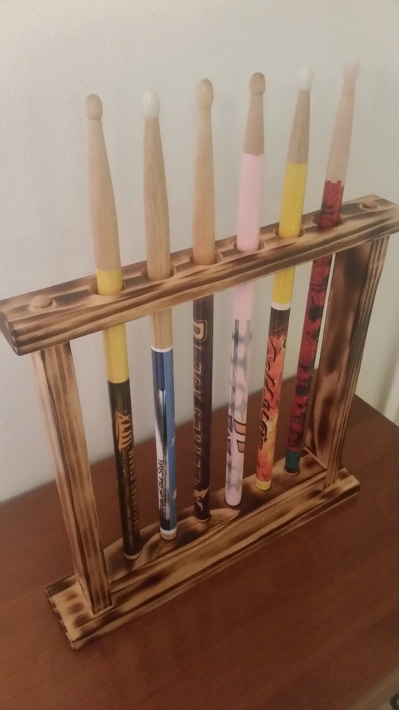 Drum Stick Display Drumstick Holder Holds 6 sticks Self