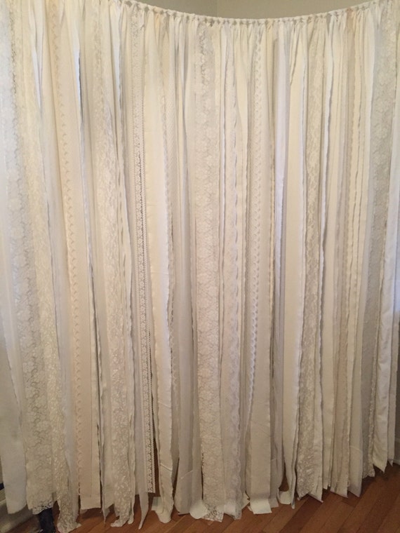 Items similar to White Curtain Backdrop 7' ~ White Wedding Backdrop ...