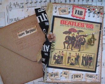 Beatles 65 Album Card, 65th Birthday Card