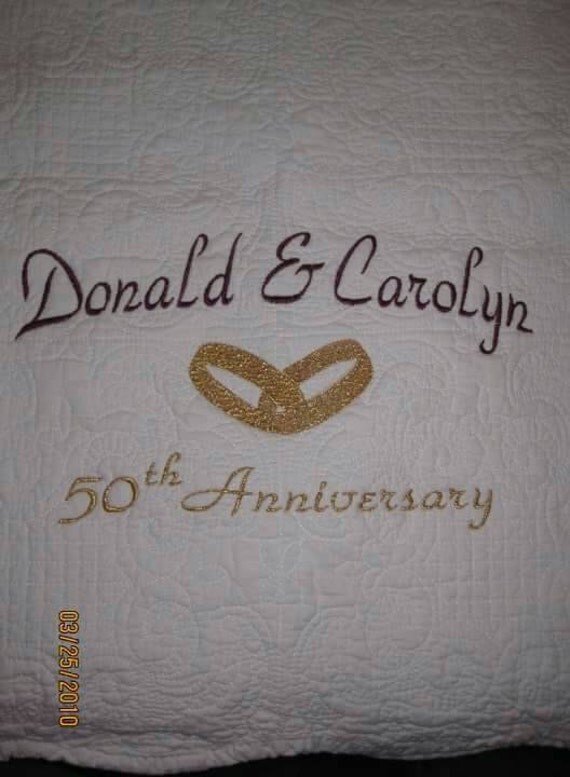 Items similar to Memory/Keepsake Anniversary Quilt to celebrate the