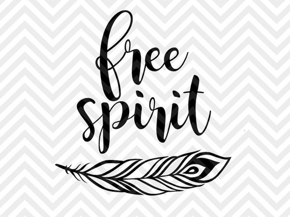 Download Free Spirit Feather SVG and DXF Cut File by ...