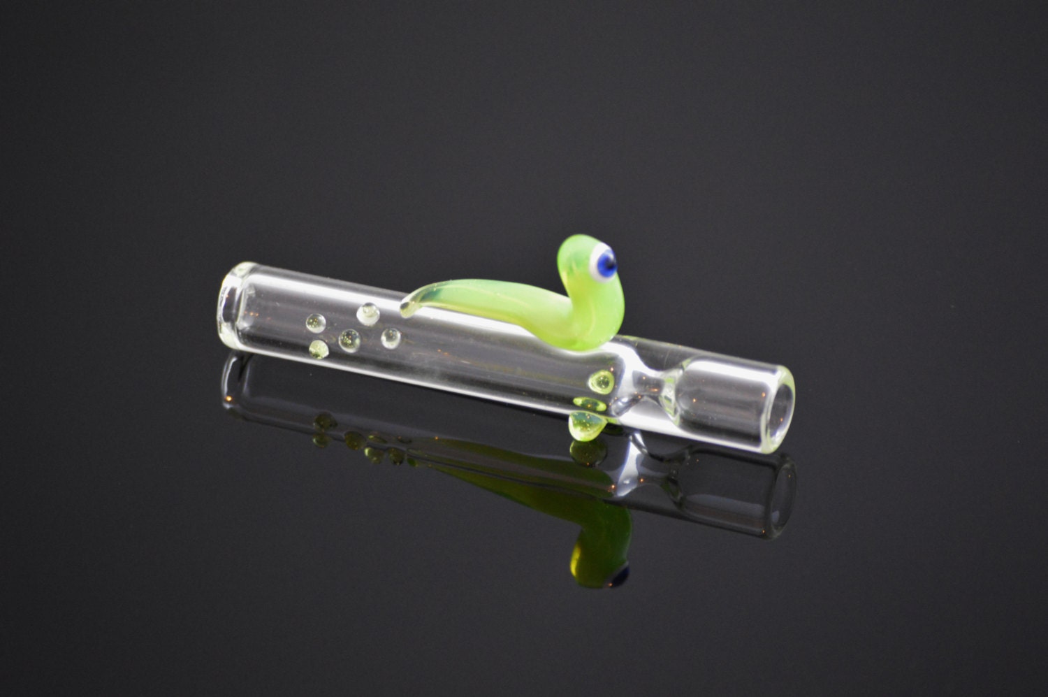 Alien Slime Blob Glass Onehitter Pipe Onie By FUZZHEADGLASS