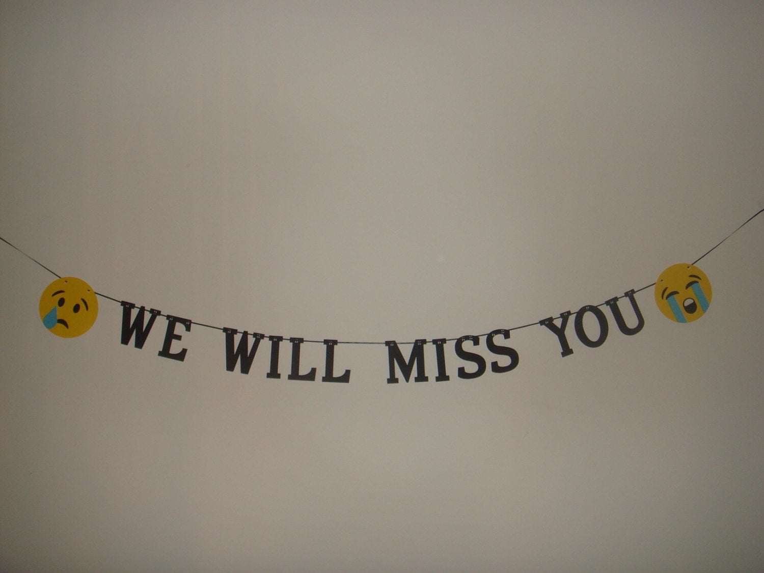 We Will Miss You banner decoration decor garland by CutesyShelf