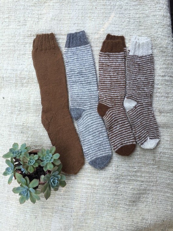 Alpaca Socks Hand knitted by Acurruca on Etsy