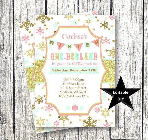 winter-onederland-invitation-template-gold-pink-snowflake