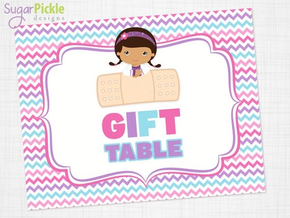 table gift sign doc mcstuffins birthday printable clipart clipground