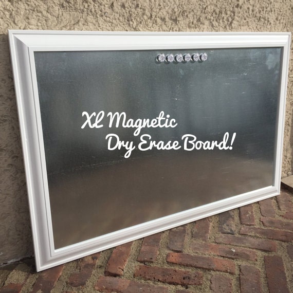 XL Exposed Steel Long & Narrow Board White Framed