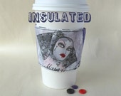 Evil Queen coffee sleeve, Snow White Disney Villain Insulated hot drink holder