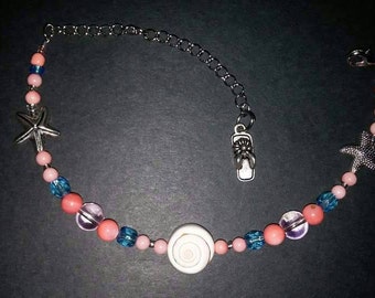 Beach themed anklet