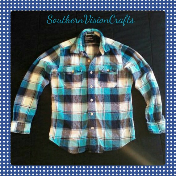 Flannel Shirt American Eagle Outfitters by SouthernVisionCrafts