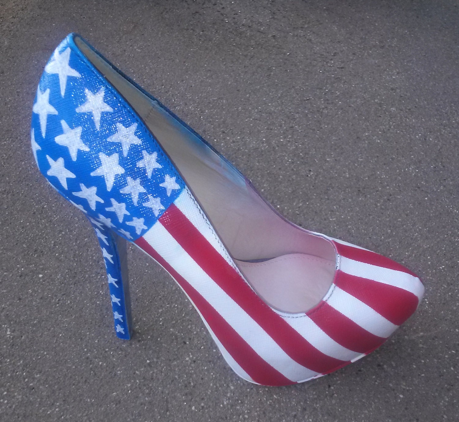 Patriotic Heels / American Flag Heels / 4th Of July Pumps