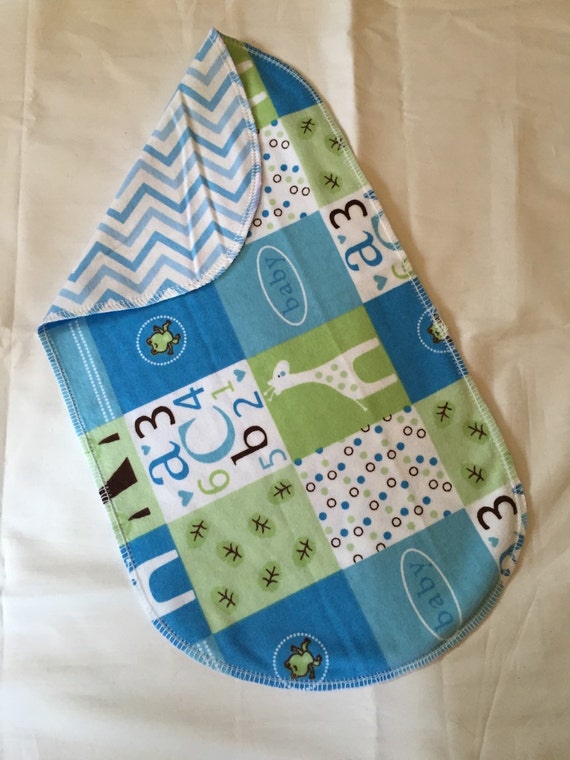 Handmade Baby burp rags made out of 100% Flannel material