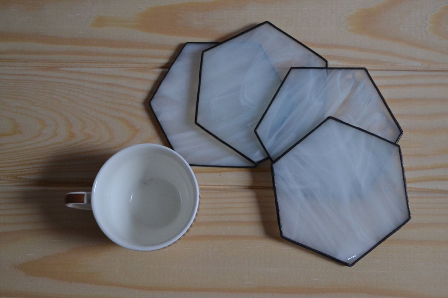 Drink Coasters Minimalist Stained Glass Hexagon Coffee Table - ðzoom drink coasters minimalist stained glass hexagon coffee table - ðzoom