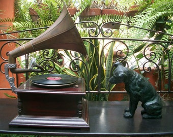 1920s His Master's Voice HMV RCA JVC Victor Mascot Nipper Dog Sculpture