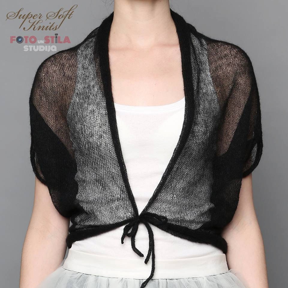 Sheer bolero Black jacket black prom shrug wedding boho wrap