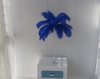 Discount item 100 Royal Blue Color Ostrich Feather Plume for Wedding centerpieces