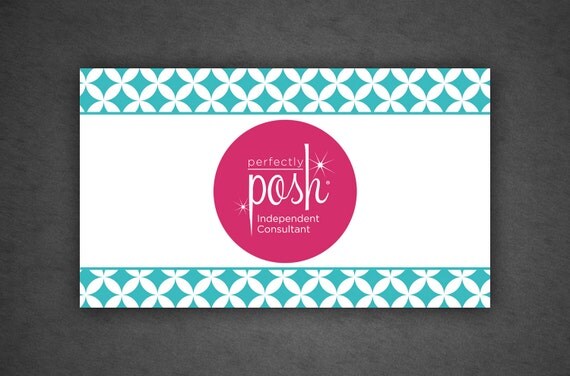 Digital Perfectly Posh Business Card Full Color By CrystalCoatney