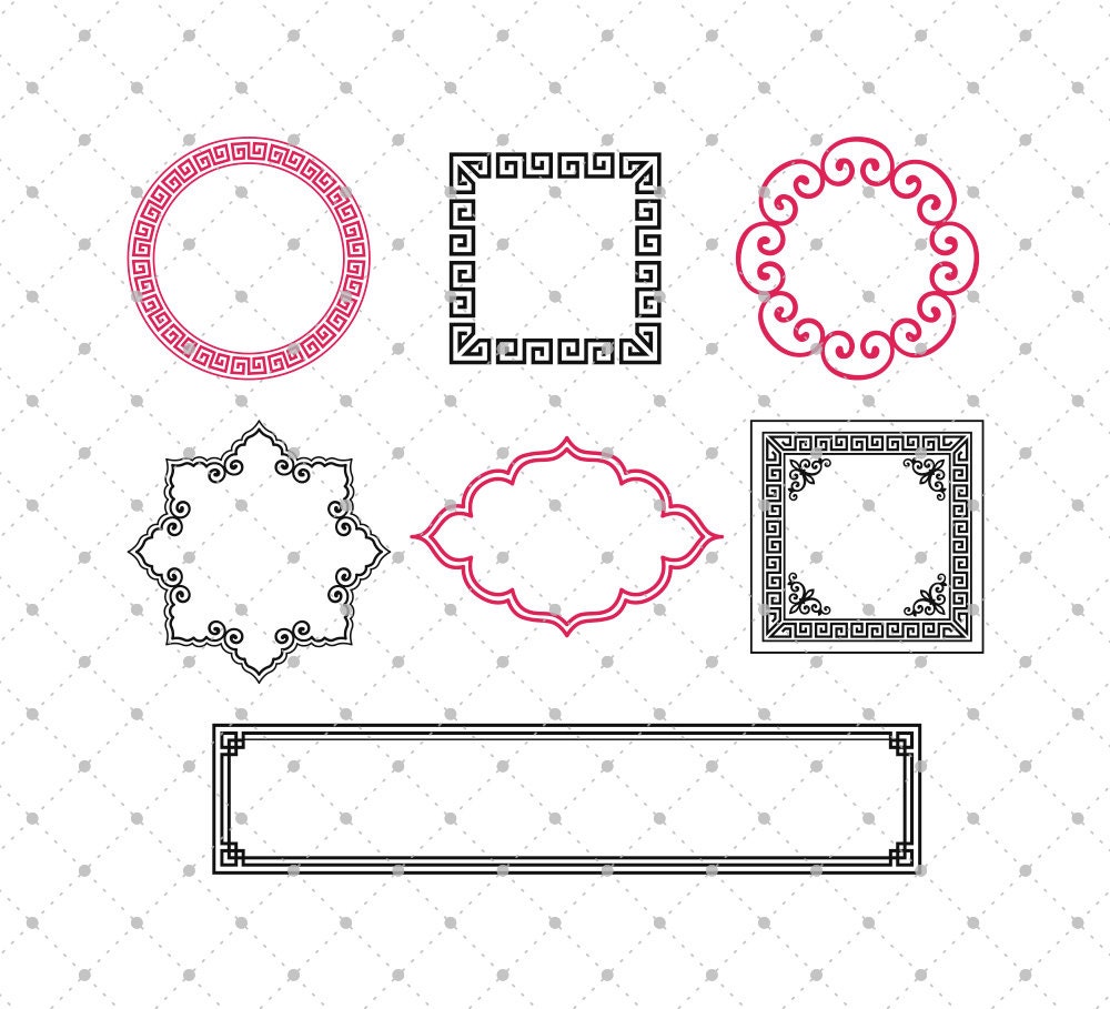 Download Label Frames SVG Cut Files for Cricut Silhouette and other
