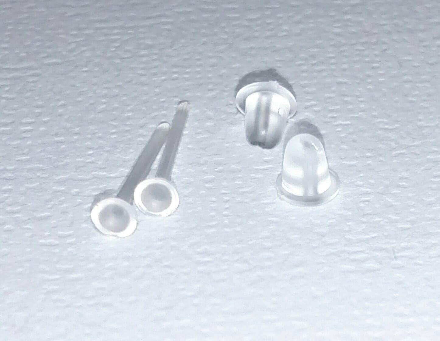 Invisible Stud Earrings Clear Earrings Clear Plastic