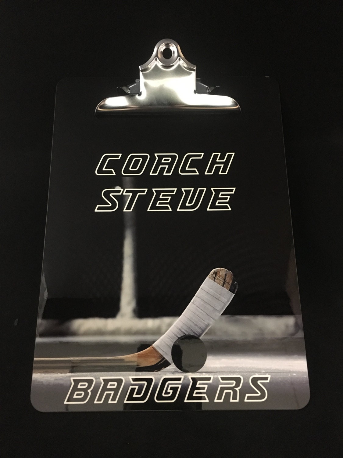 Hockey Hockey coach gifts Custom Coach clipboard Hockey