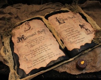 Halloween Spell Book Mermaid Spell & Moon Spell