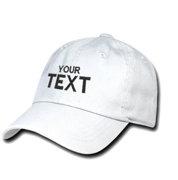 Baseball cap embroidered with turn the page