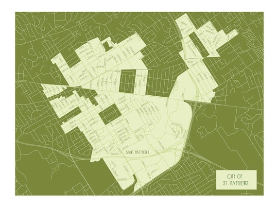 City of St. Matthews Map Louisville KY