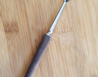Vintage INOX Wooden Handle & Stainless Long Handle Olive/Pickle Fork/Bar Tool 9 3/4"