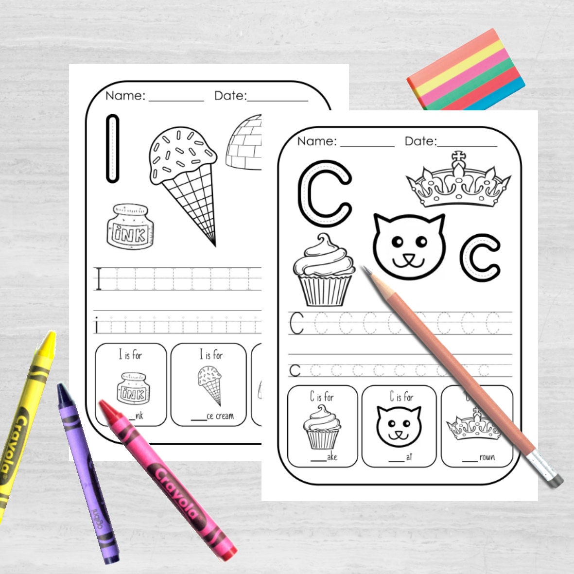 Children's Letter Worksheets Activity Fun