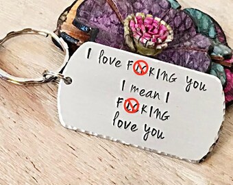 MATURE-Funny Husband Gift, Husband Gift, Boyfriend Gift, Gifts for Men, Valentine's Day Gift, F*ck Keychain, Adult Humor, BDSM Gift