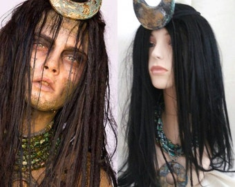 WIG only Enchantress inspired from the movie SUICIDE SQUAD black wig with dreadlocks