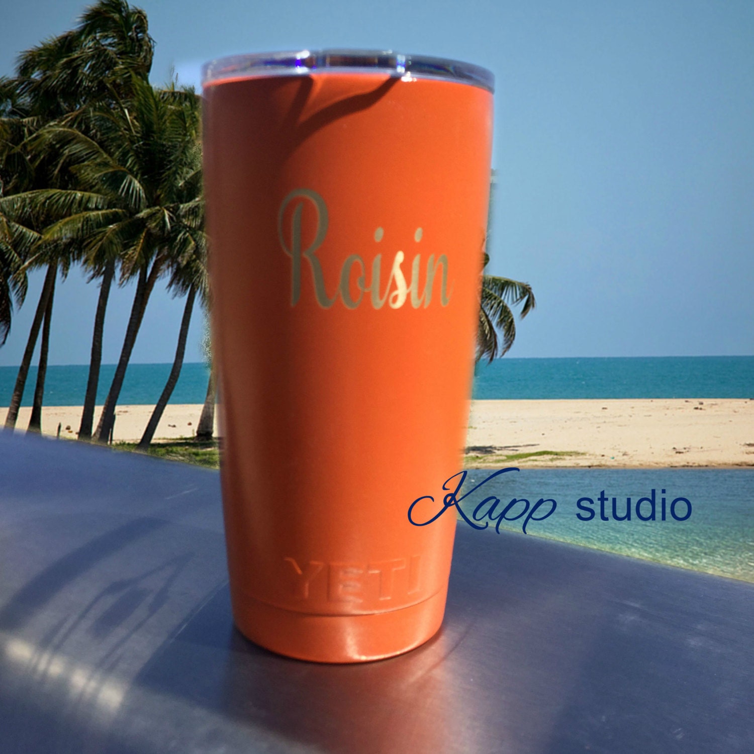 YETI 20 oz tumbler in NH Orange by Kappstudio on Etsy