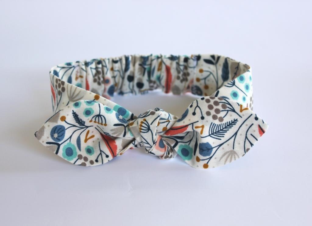 Organic baby girl headband baby knot headband toddler